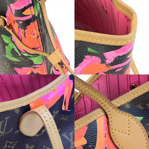 LOUIS VUITTON Neverfull MM Shoulder Tote Bag Monogram Rose Brown M48613 369RK837 - Picture 10 of 16